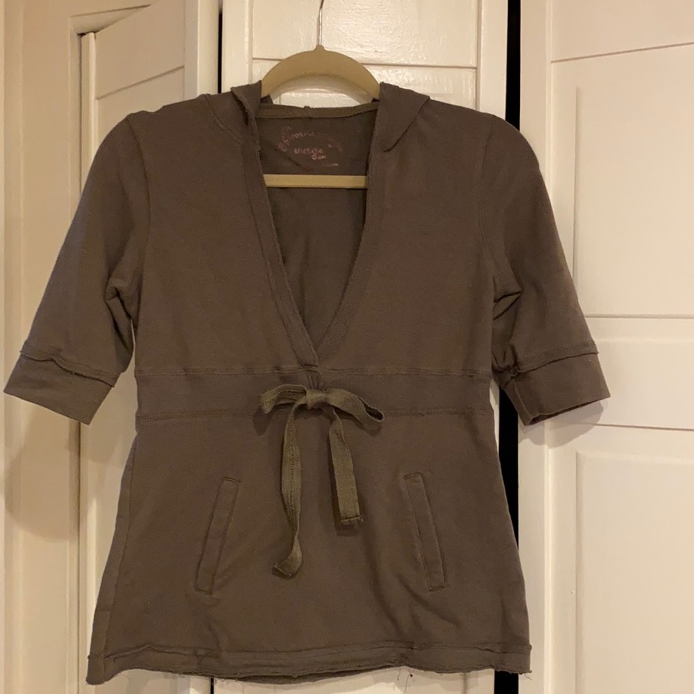 Adorable short sleeve hoodie